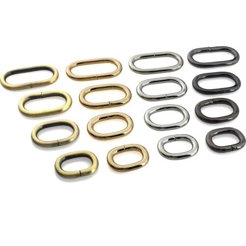1pcs Metal Oval ring Buckle Loops for Webbing Leather Craft Bag Strap Belt Buckle Garment DIY Accessory 20/25/31/38/50mm