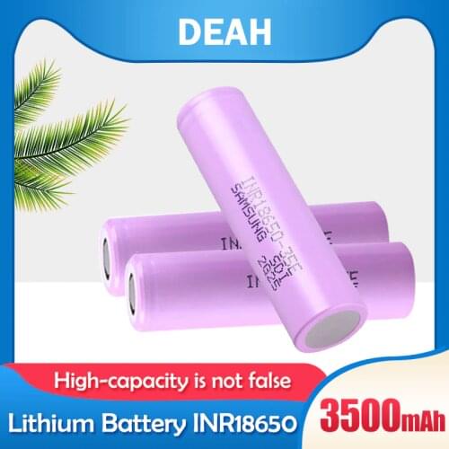 10-20PCS 3.7V 3500mAh Battery For Samsung 18650 35E 20A Discharge Lithium Rechargeable Battery For Toys Power Bank Flashlight