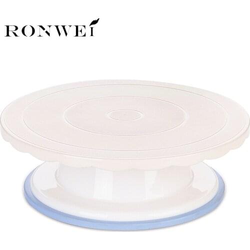 Multifunctional 2017 Plastic Cake Turntable Rotating Cake Decorating Turntable Anti-skid Round Cake Stand Cake Rotary Table