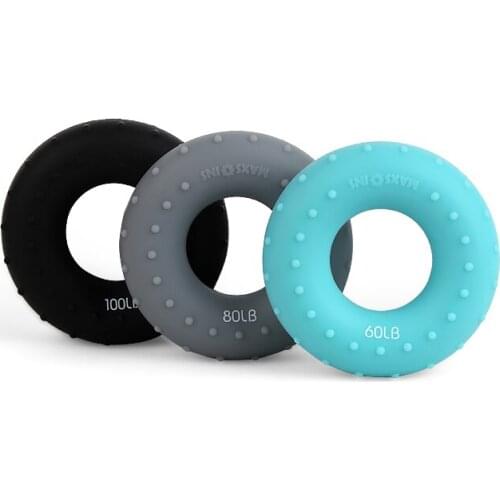 3pcs Hand Gripper Gripping Ring Carpal Expander Arm Finger Strength Trainer Rehabilitation Pow Hand Exerciser Ball Gym Tools