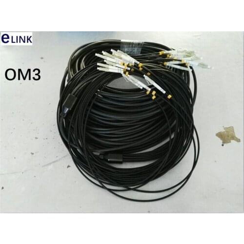 35M 12 cores TPU Patchcord OM3 MM waterproof LC SC FC multimode Armored fiber patch lead Outdoor FTTA jumper 12C 6.0mm