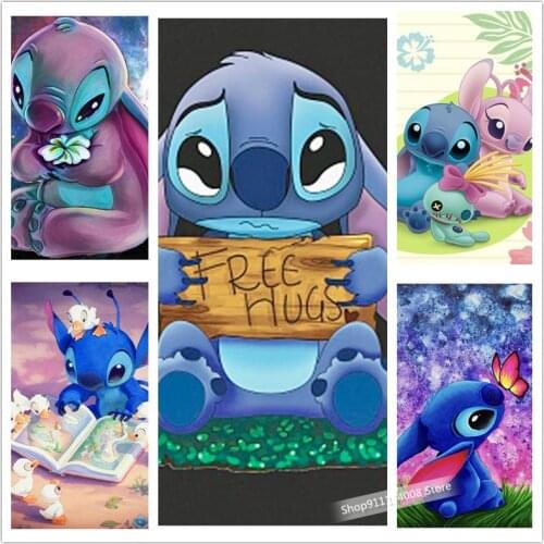 Disney Full Diamond Painting Stitch Diamond Mosaic Full Square Rhinestone Diamond Embroidery Cross Stitch Home Decoration Gift