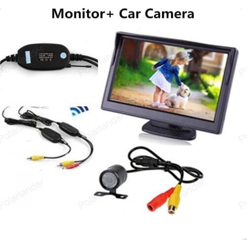 Rear view Car Camera 4.3 Inch TFT LCD Color Display Pocket-sized Rear View Monitor with 2-channel Video Input