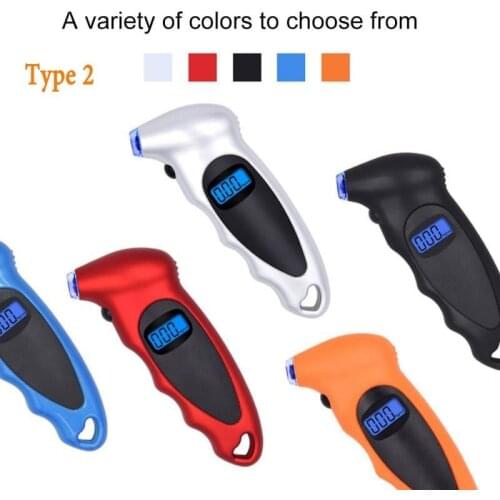 Car Tire Tyre Air Pressure Backlight High-precision Digital High-Precision Monitoring Car Monitor Barometer Tire Pressure Gauge