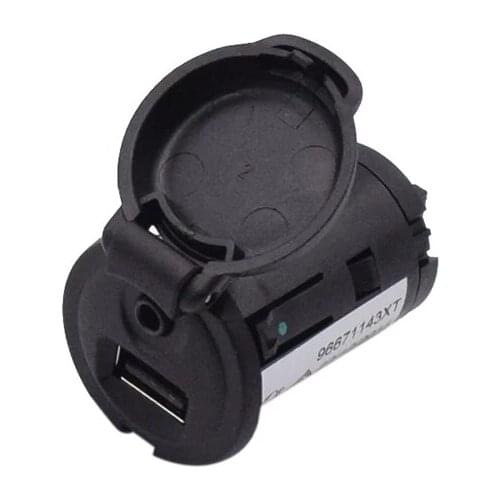 96647952XT 96671143XT Auto Parts USB Socket For Peugeot Citroen Car USB AUX Interface Adapter