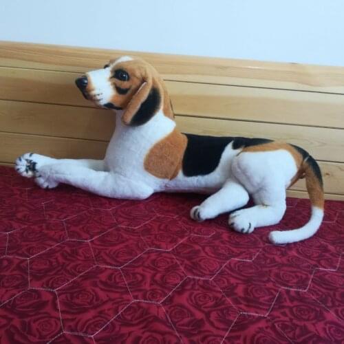 Large 70cm prone beagle dog plush toy lovely dog soft doll throw pillow birthday gift b0655