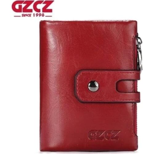 Cow Leather Rfid Genuine Leather Wallets Men Wallet Credit Business Card Holders Vintage Brown Leather Wallet Purses Quality