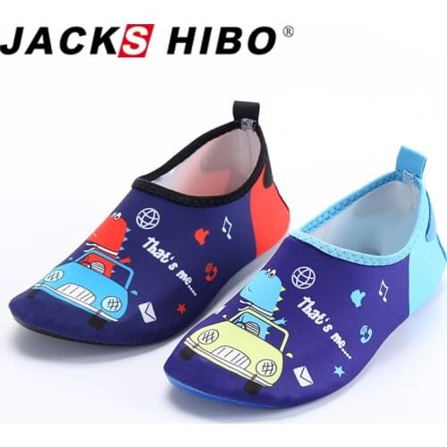 JACKSHIBO Quick Drying Kids Water Shoes Anti-slip Barefoot Sandals For Children Swimming Shoes Sneakers Outdoor Beach Aqua Shoes
