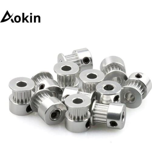 3D Printer Parts GT2 Timing Pulley 16 Tooth 2GT 20 Teeth Aluminum Bore 5mm 8mm Synchronous Wheels Gear Part For Width 6mm 10mm