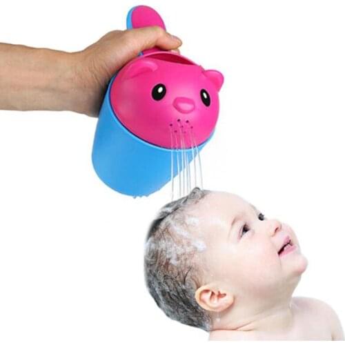 Baby Shampoo Shield Shower Cup Cap Visor Hat 2 Colors Summer Bear Kids Shampoo Cap Baby Bath Toys Tub Bath Products Care