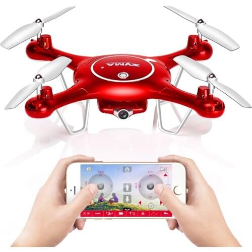 SYMA X5UW Drone with Camera FPV WiFi HD 720P Real-time Transmission Quadcopter 2.4G 4CH RC Helicopter Dron Quadrocopter Drones