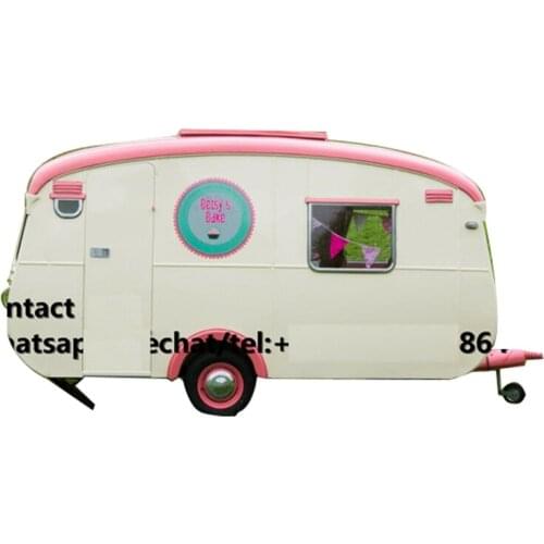 Beautiful outdoor trailer for traving/tea food trailer/flower kiosk/cake cart