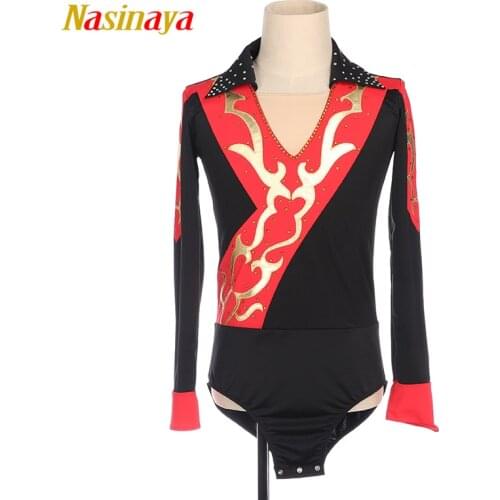 Nasinaya Boys Man Figure Skating Performance Clothing Customized Competition Ice Skating Leotard Kids Patinaje Gymnastics 30