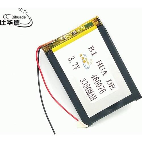 Li-Po Size 466076 3.7V 3350mah Lithium polymer Battery With Protection Board For MP3 MP4 GPS Digital Products