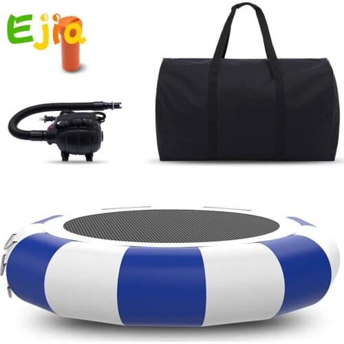 Inflatable Water Trampoline Swim Platform for Water Sports Safety Jumping Bouncers Water Park Play Center for Adult Kids