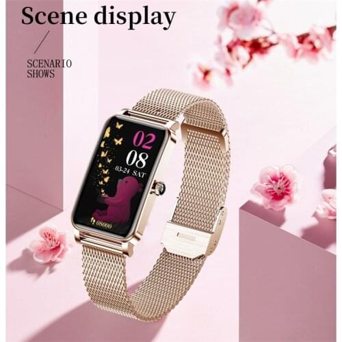New Ladies Fashion Smart Watch Sleep Heart Rate Monitoring Waterproof Fitness Bracelet Smartwatch Women for Android iOS Xiaomi