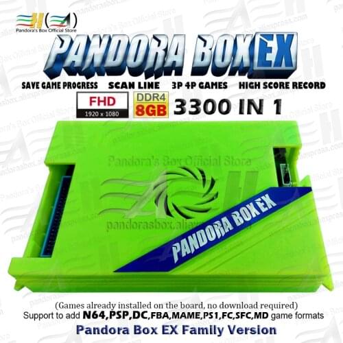 Pandora Box 6 1300 in 1 jamma arcade game pcb board CGA VGA HDMI-compatible For arcade machine cabinet fba mame ps1 3d tekken