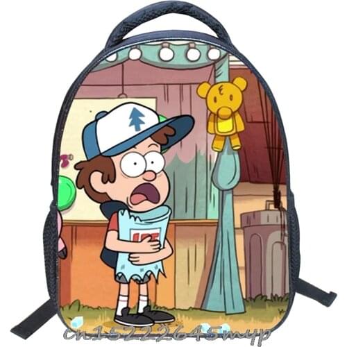 Teenage Casual Bag Gravity Falls Cute Print Children Kindergarten Backpack Cartoon Bookbag Kids Schoolbag Start School Gift