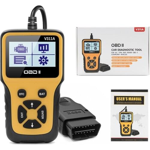 V311A Code Reader OBDII/EOBD V311 OBD OBD2 Car Diagnostic Tool 16 pin OBD2 Code Readers Auto Scanner PK CR3001 ELM327