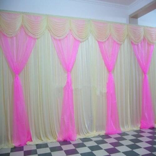 Wedding stage backdrop The arrangement 3mx6m marriage curtain background B