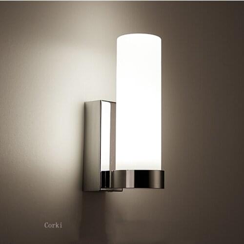 Nordic Led Wall Light Modern Glass Wall Lamp For Living Room Bathroom Stairs Bedroom Bedside Wall Sconce Decor Mirror Light