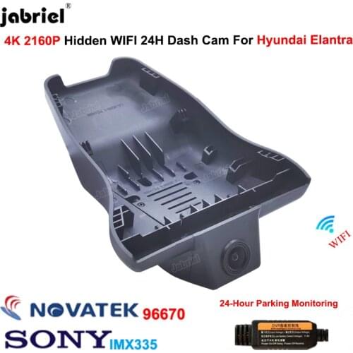 4K Dash Cam 2160P Wifi Car Dvr Camera 24-Hour Paking monitoring For Hyundai Elantra cn7 2020 2021 For Hyundai i30 pd 2020 2021