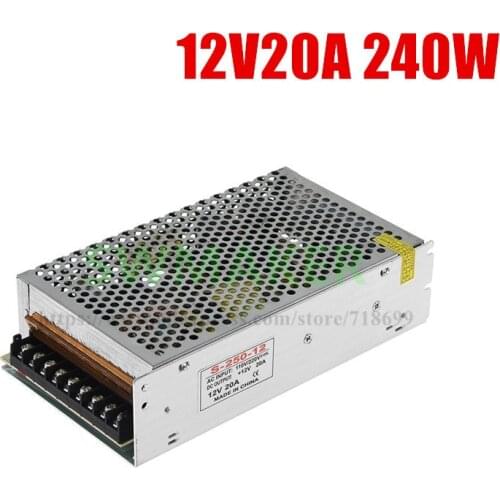 DC Output 12V 20A DIY Parts DC transformer 240W 250W printer power supply 3D printer accessories