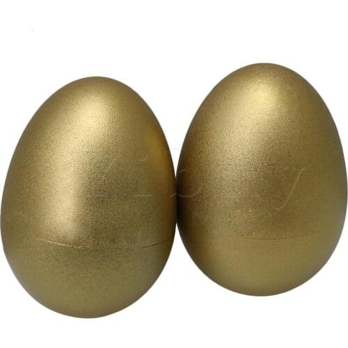 Yibuy 2pcs Silver Maracas Egg Shakers Percussion 40mm Dia for Kids Children