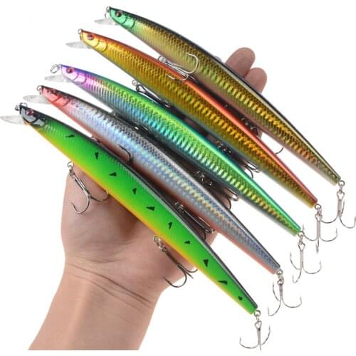 1Pcs Fishing Lure Big Minnow Bait 180mm 24g Artificial Hard Bait Fishing Wobbler Bait Pesca Carp Perch Crankbait Fishing tackle