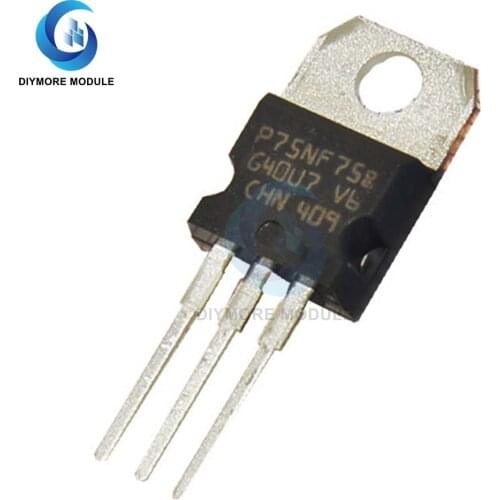 10 PCS/Lot P75NF75 N-Channel MOSFET Transistor IC Chip