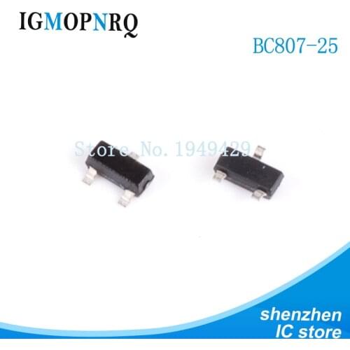 100pcs/lot BC807-25 5B 5B1 807-25 SOT-23 5BW BIPOLAR TRANSISTORS TRANSISTOR(PNP)