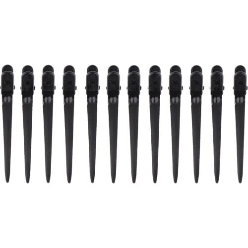 Alligator Clips for DIY Sectioning, Haircuts, Coloring & Styling Duckbill Hair Clips for Stylists 12Pcs