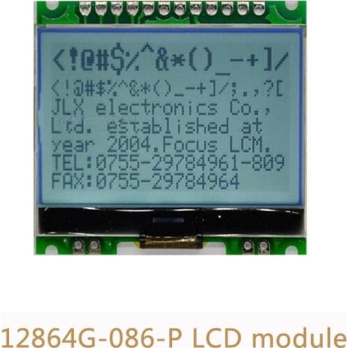 12864G-086-P 12864 Dot Matrix LCD Display Module COG with Backlight 4 Serial Interface 5V L21
