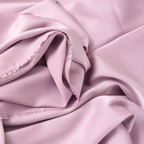 150CM Wide Light Purple Solid Color Triacetate Polyester Fabric for Summer Spring Dress Coat Jacket Suit H684