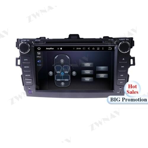 4+64G Android 10.0 Car Multimedia Player For Toyota Corolla 2007 2008-2013 car GPS Navi Radio navi stereo Touch screen head unit