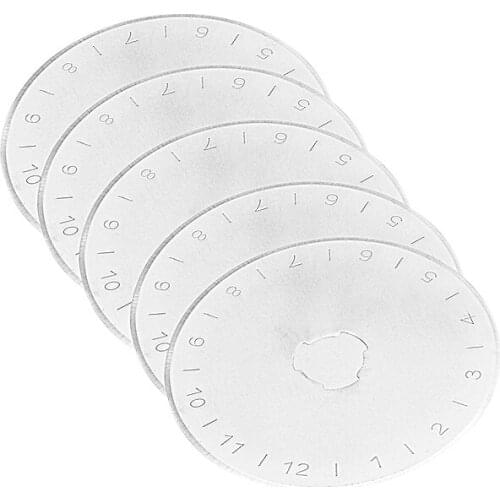5PCS 45mm Rotary Replacement Blades Paper Cutter Blades Knitting Circular Cutting Patchwork Leather Cutting Blades