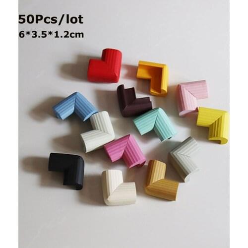 50Pcs Baby Safe Corner Protector Baby Protection Table Desk Funiture Corner Guards Child Safety Protection 6*3.5*1.2cm L Shape