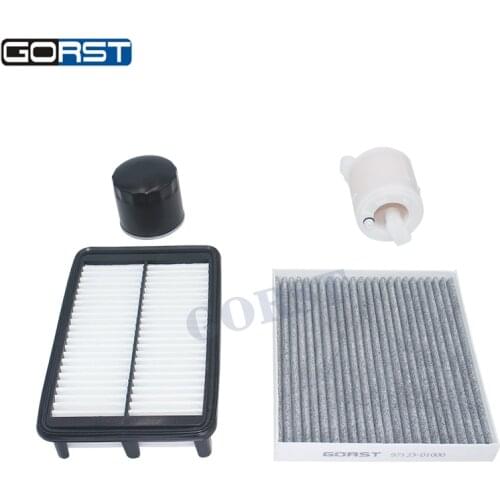 Car Oil Filter Air Filter Cabin Filter Fuel Filter For Hyundai Creta 1.6 90kw 1591cc 2016 2017 2018 2019 2020 4 Piece/Set
