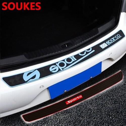 Car Styling Sport Rubber Trunk Protective Strip Sticker For Volvo S60 XC90 V40 V70 V50 V60 S40 S80 XC60 XC70 Nissan Qashqai