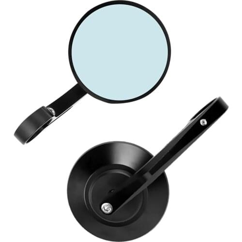 Motorcycle Handle Bar End Rear View Side Mirror Round 7/8" 22mm Motorcross ATV Dirt Bike Rearview Mirrors Universal Accessories