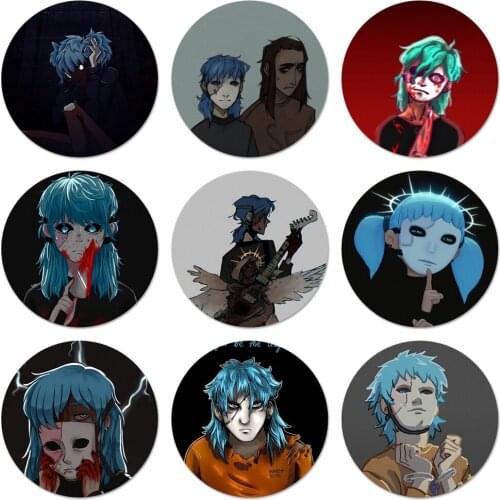 Sally Face Brooch Pin Cosplay Badge Accessories For Clothes Backpack Decoration Gift 58mm