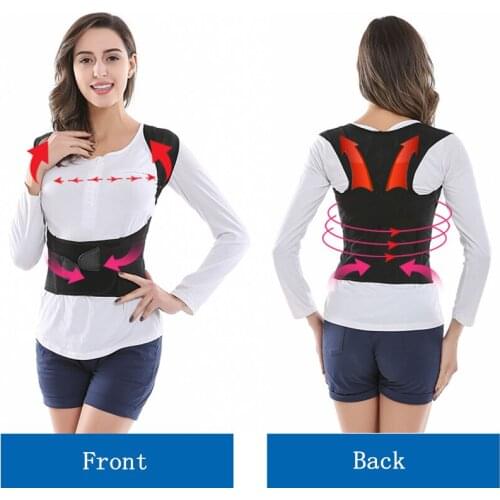 Back Posture Corrector Therapy Shoulder Lumbar Brace Spine Support Belt Posture Correction for Men Women Back Posture Corrector