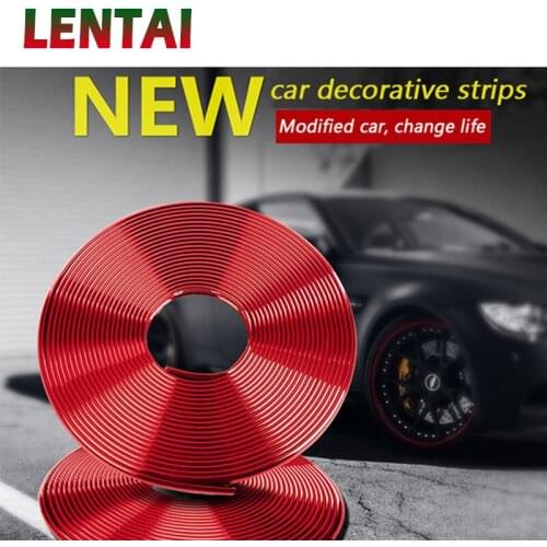 LENTAI For Honda civic 2006-2011 2017 accord 2003-2007 fit Ssangyong Seat leon NEW Car Decoration Strip Trim Stickers Styling