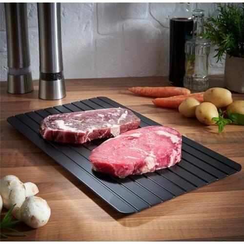Fast Defrost Tray Thaw Frozen Food Meat Fish In Minutes Home Fast Defrosting tray No Electricity Chemicals Microwave HOT