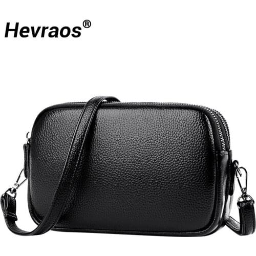 Natural Skin Genuine Leather Girls Small Crossbody Bags Mini Flap Shoulder Bag Ladies Luxury Brand Bag Messenger Bags Women