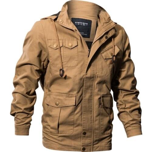 New Men Army Clothes Windbreaker Military Field Jackets Mens Winter/Autumn Waterproof Flight Pilot Coat Hoodie Three colors