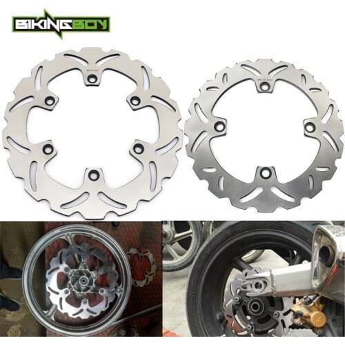 BIKINGBOY For Honda CBF 500 04 05 06 07 08 CBF 600 / N 2004-2007 Front Rear Brake Discs Disks Rotors 296mm 240mm Full Set