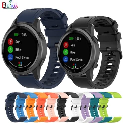 Strap For Garmin Vivoactive 4 / Vivoactive 3 Smart 20MM 22mm Watchband Silicone Wristband For Huami Amazfit GTR GTS 2 Bracelet