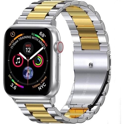 Stainless Steel band strap for Iwatch SE 6 5 4 3 2 1 metal strap Band 40mm 44mm Bracelet iWatch series 38mm 42mm strap