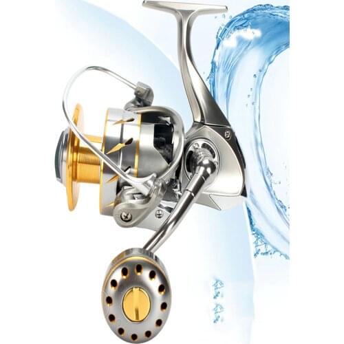 Spinning Fishing Reel High Drags Saltwater Stainless Metal Coils 3000/4000/6000/8000/10000 Series Left/Right Hand Spinning Wheel